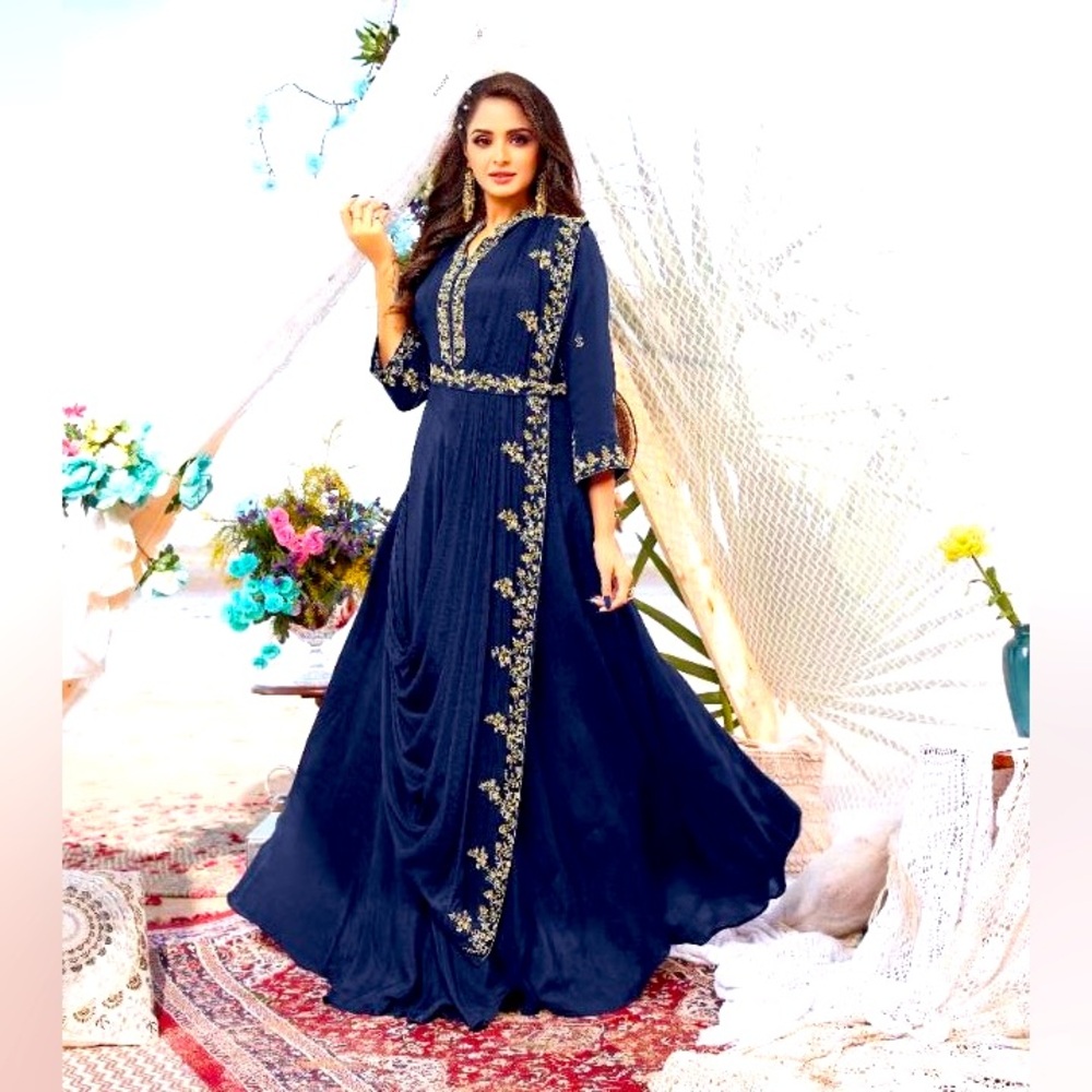 Indian Pakistani Wedding Traditional - Indo western set - Rich and elegant